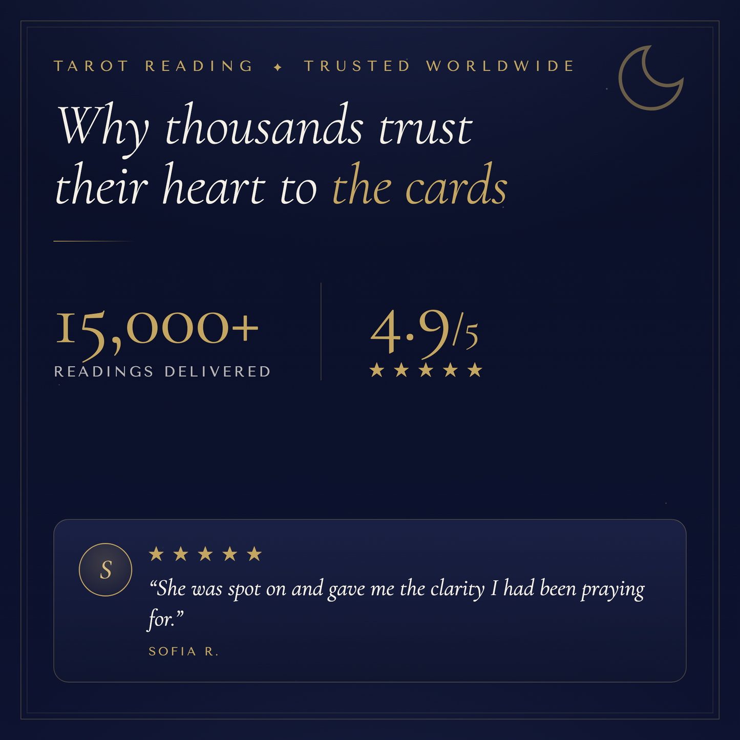Why thousands trust their tarot reading
