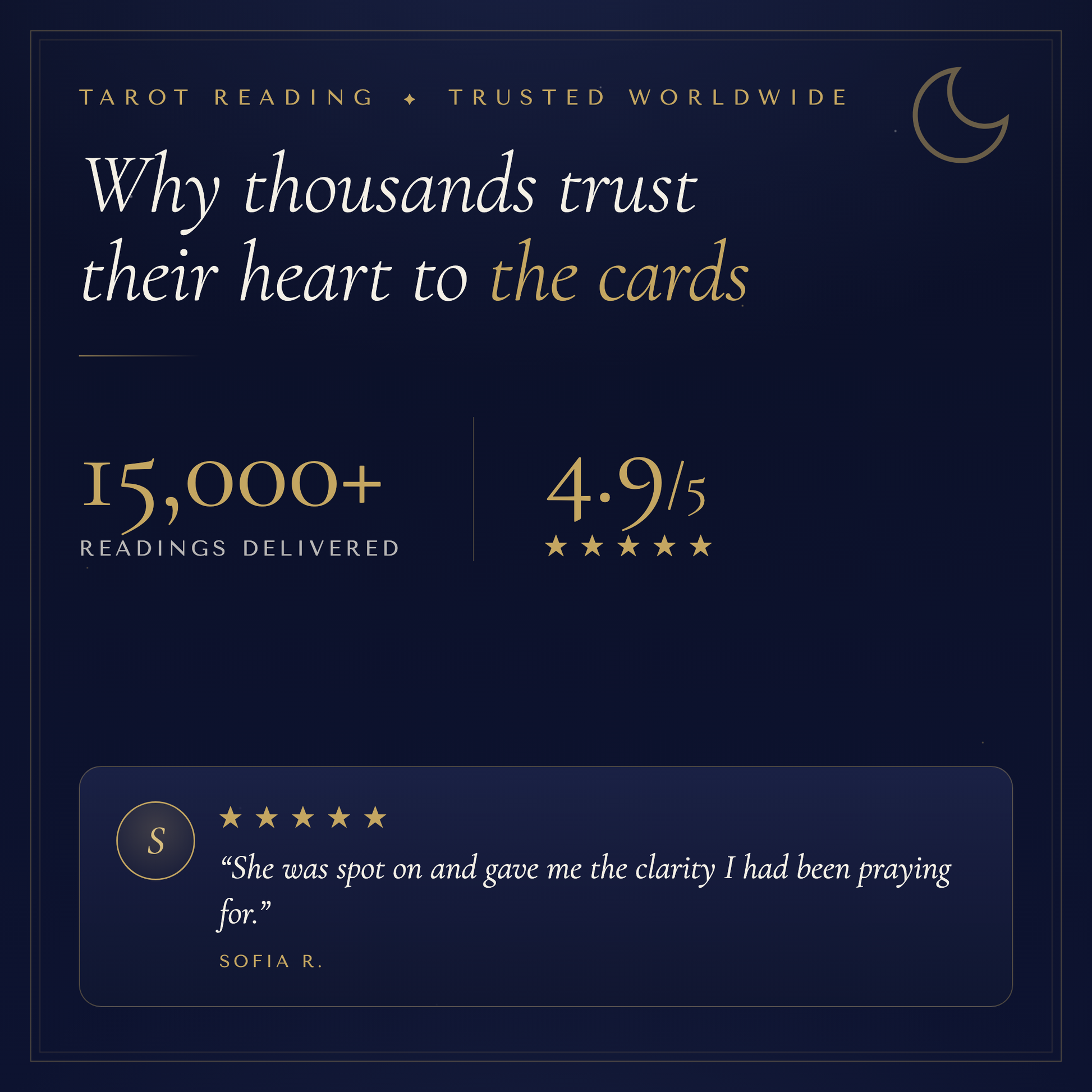 Why thousands trust their tarot reading