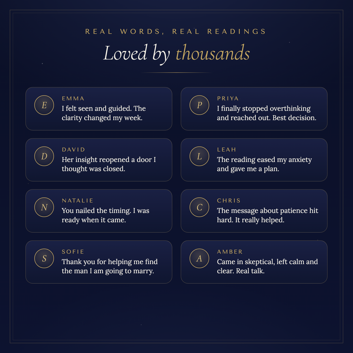 Loved by thousands - tarot reading reviews